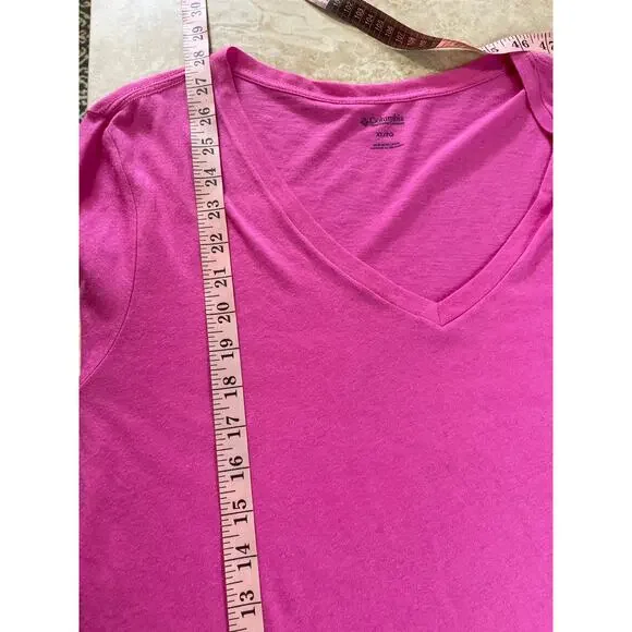 Columbia Tee Shirt Tested Tough XL Pink Long Sleeve NWT Breast Cancer Ribbon - Picture 10 of 10